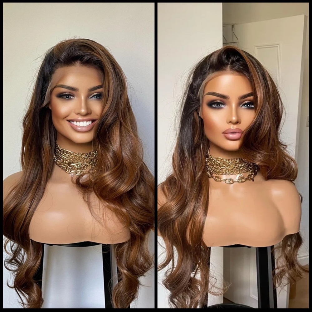 Human Hair Blended Lace Front Wig - Picture 11 of 11